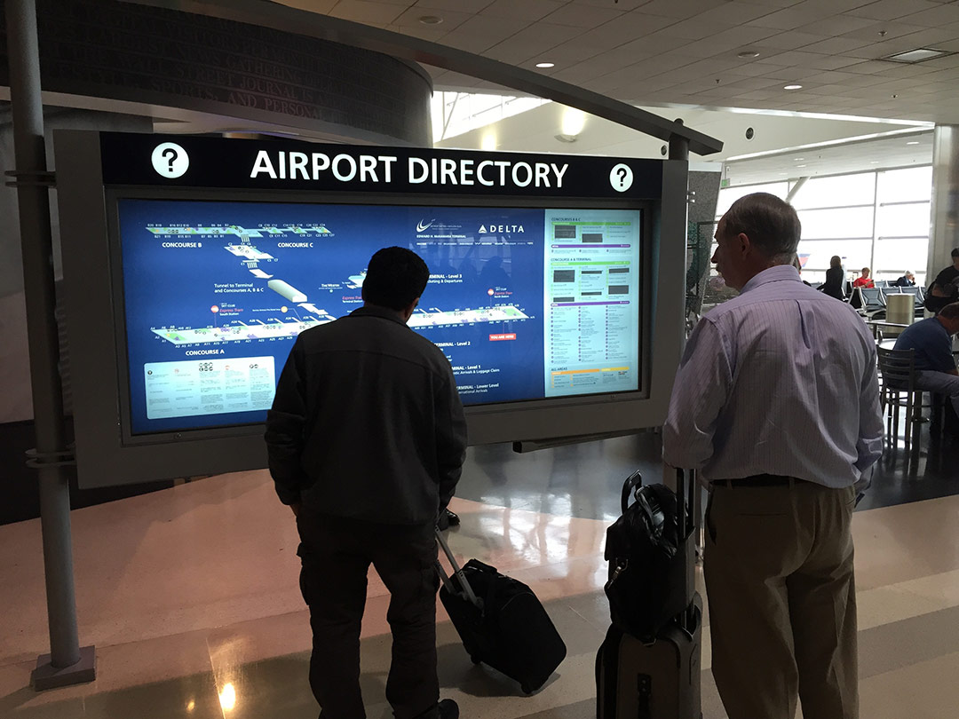 Detroit Metropolitan Airport and Delta Airlines Wayfinding Graphics