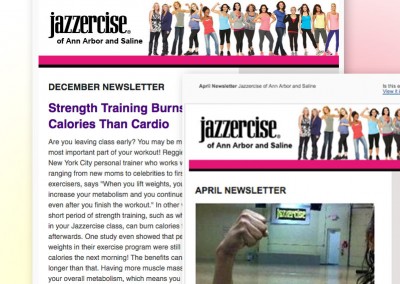 Jazzercise Email Campaign and Social Media