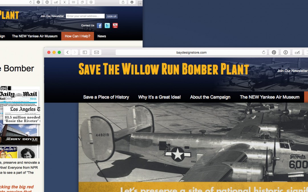 Save The Bomber Plant Website