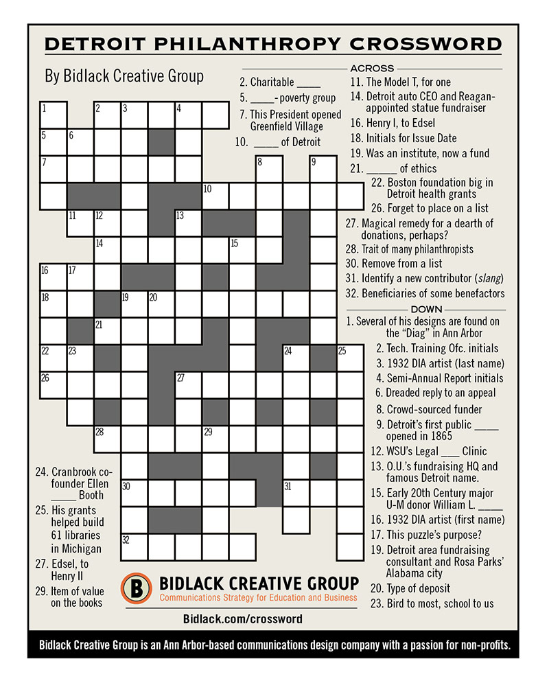 Detroit News Printable Crossword Puzzles